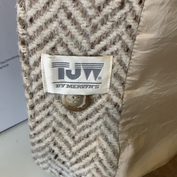 Vintage 80’s Mervyn’s TJW herringbone Jacket - Picture 5 of 9